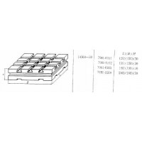 Плита Квадратная 150х150х30 с Т-образными пазами 8мм (7081-0302) ГОСТ 14364-69 (восстановленная)