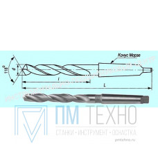 Сверло d 11,0  к/х Р18